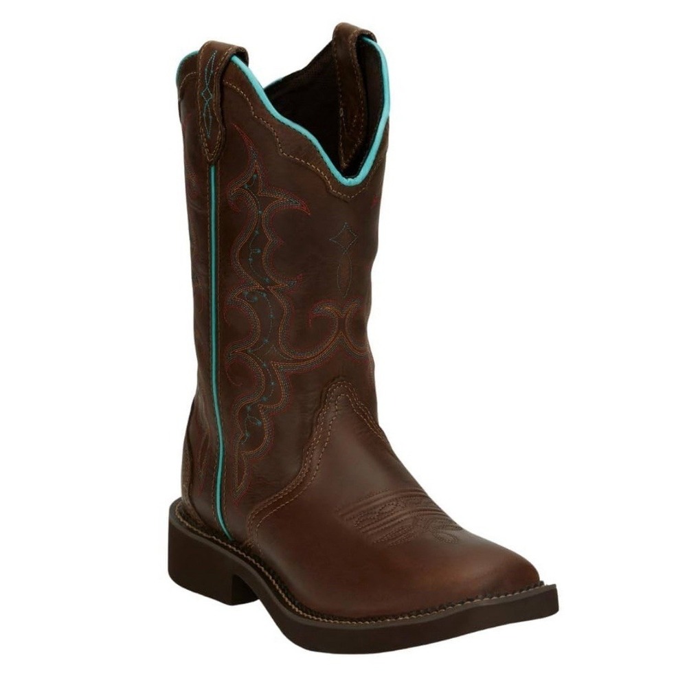 Justin Raya‎ Women's 12" Size 11 B Gypsy J-Flex Comfort Square Toe Western Boots - Picture 2 of 16